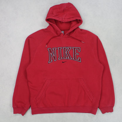 RARE Vintage 00s Nike Hoodie Red - (M)