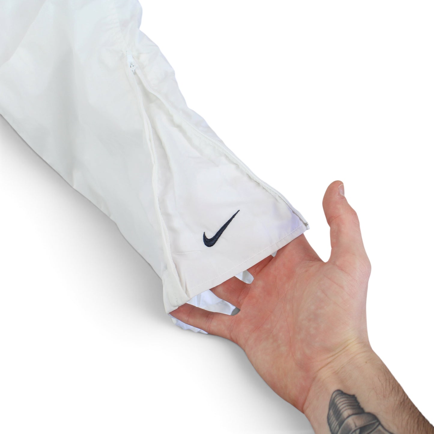 SUPER RARE 2000s Nike Trackpants White *PREMIUM* - (M)