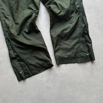 SUPER RARE 2000s Nike Trackpants Green - (S)