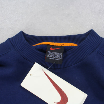 SUPER RARE 1990s Nike Sweatshirt Navy BRAND NEW - (XL)
