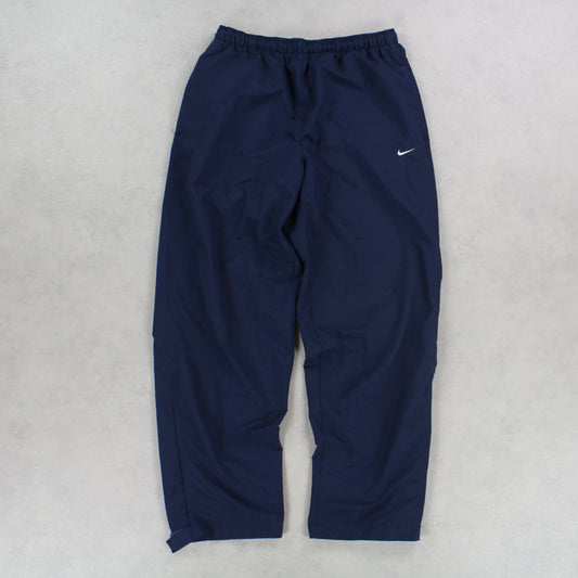 RARE 00s Baggy Nike Trackpants Navy - (L)