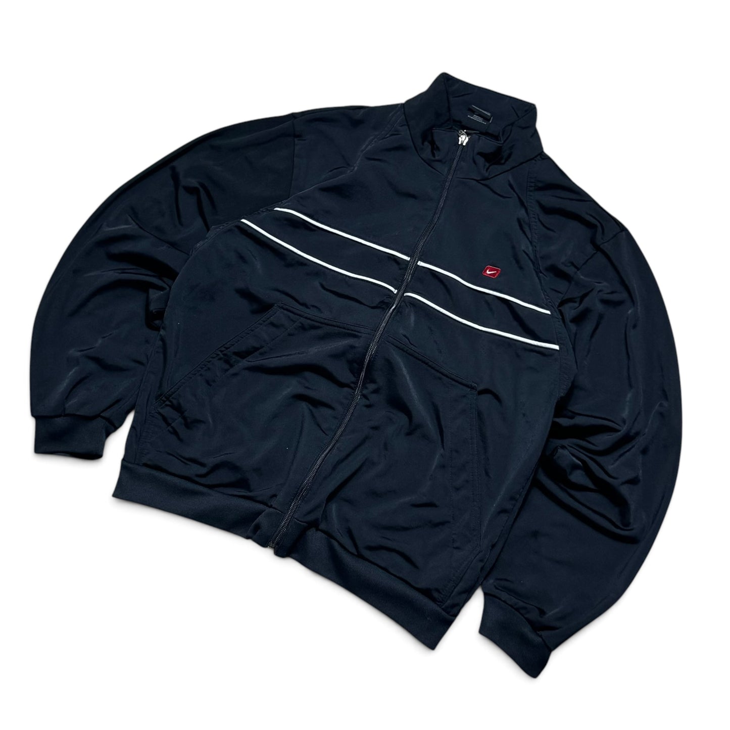 RARE 2000s Nike Track Jacket Black - (S)