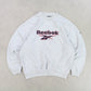 RARE 90s Reebok Sweatshirt Grey - (S)