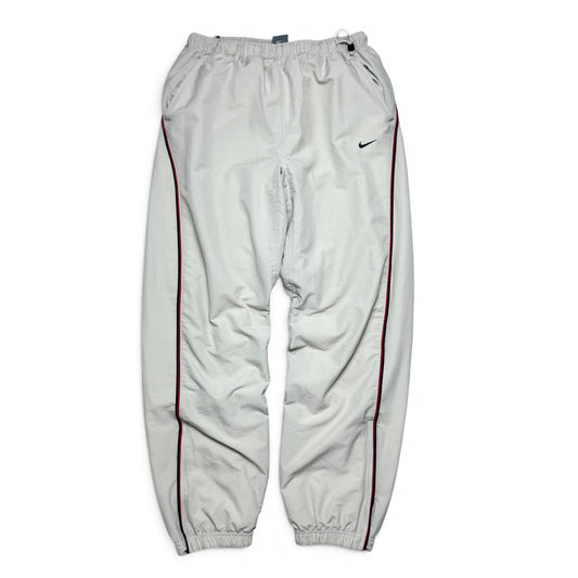RARE 2000s Nike Trackpants Cream - (M)