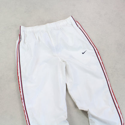 SUPER RARE 00s Nike Trackpants White - (M)