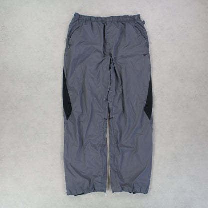 RARE 00s Nike Trackpants Grey - (L)