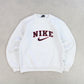 RARE 90s Nike Spell Out Sweatshirt White - (XS)