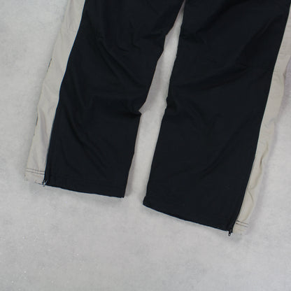 SUPE RARE 2000s Nike Baggy Trackpants Black - (S)