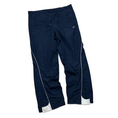 RARE 2000s Baggy Nike Trackpants Navy - (L)