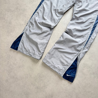 SUPER RARE 2000s Nike Trackpants Grey - (L)