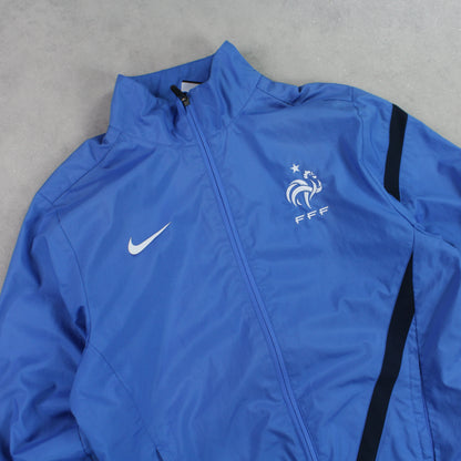 SUPER RARE 00s Nike France Track Jacket Blue - (S)