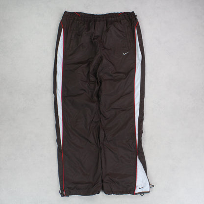 SUPER RARE 00s Nike Trackpants Brown - (M)