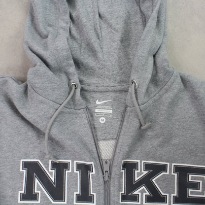 RARE 00s Nike Spell Out Hoodie Grey - (M)