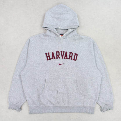 SUPER RARE Vintage 1990s Nike Harvard Hoodie Grey - (XL)