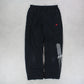 RARE 00s Nike Baggy Trackpants Black - (L)