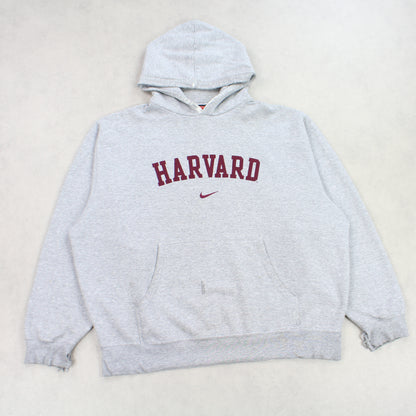 SUPER RARE Vintage 1990s Nike Harvard Hoodie Grey - (XL)