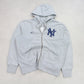 SUPER RARE Vintage 00s New York Nike Zip Up Hoodie Grey - (L)