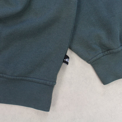 RARE Vintage 1990s Adidas Sweatshirt Dark Green - (S)