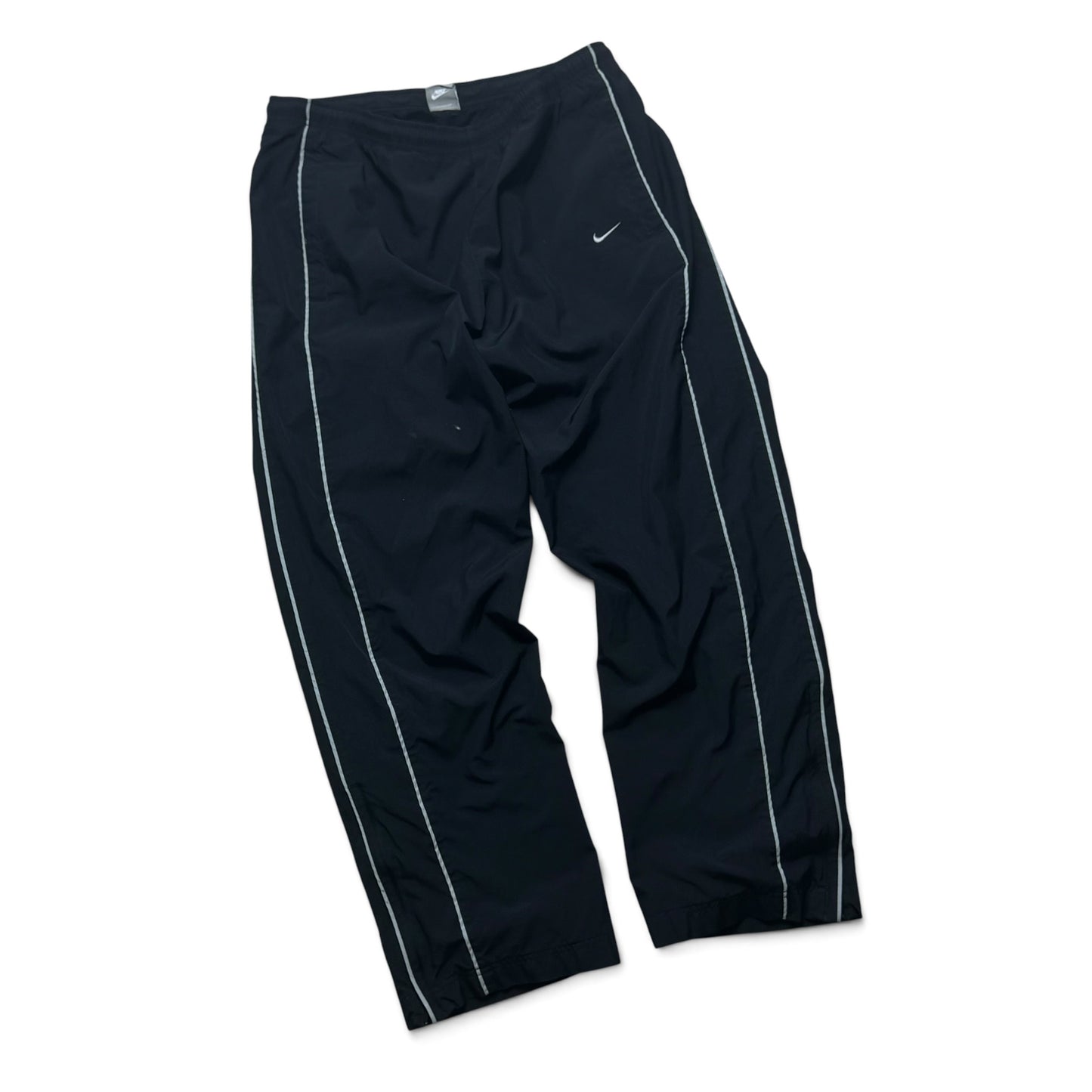 RARE 2000s Baggy Nike Trackpants Black - (M)