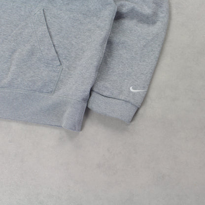 RARE 2000s Nike Zip Hoodie Grey - (L)
