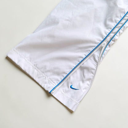 SUPER RARE 2000s Baggy Nike Trackpants White *PREMIUM* - (L)