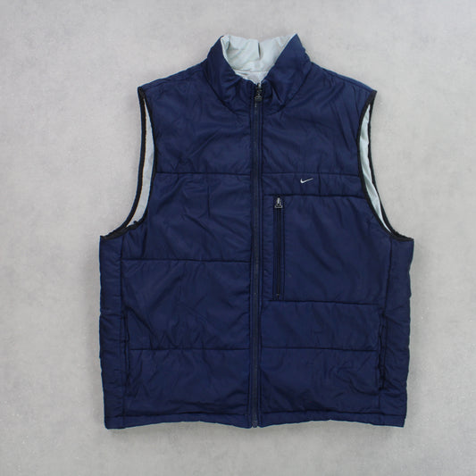 RARE Reversible Vintage 00s Nike Gilet - (S)