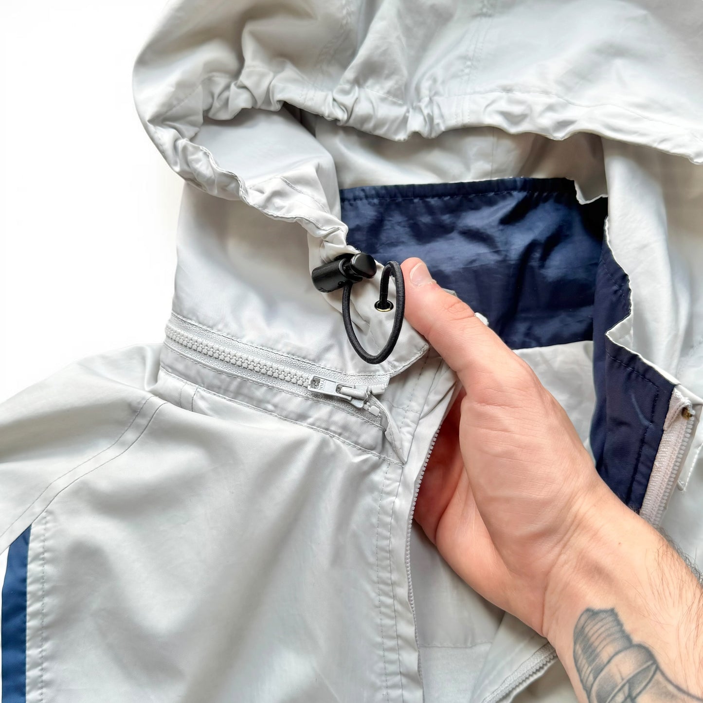 RARE 2000s Nike Track Jacket Grey - (M)