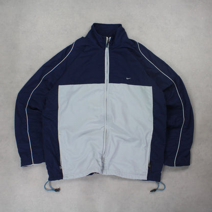 RARE 2000s Nike Track Jacket Navy - (L)