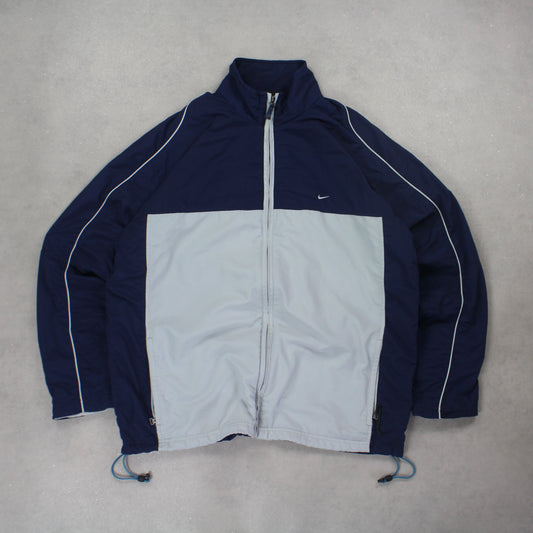 RARE 2000s Nike Track Jacket Navy - (L)