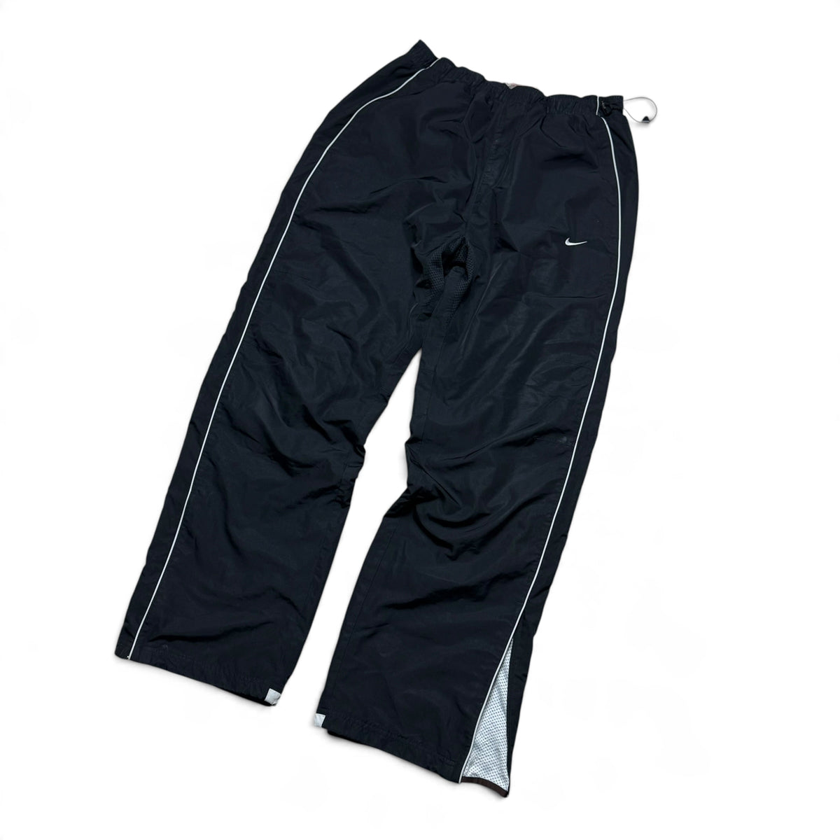 RARE 2000s Baggy Nike Trackpants Black - (L)