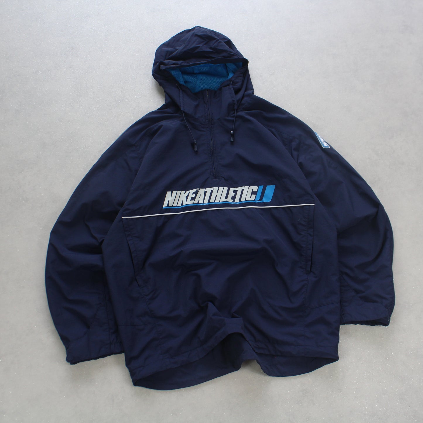 RARE 2000s Nike Hooded Jacket Navy - (L)