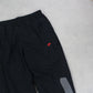 RARE 00s Nike Baggy Trackpants Black - (L)