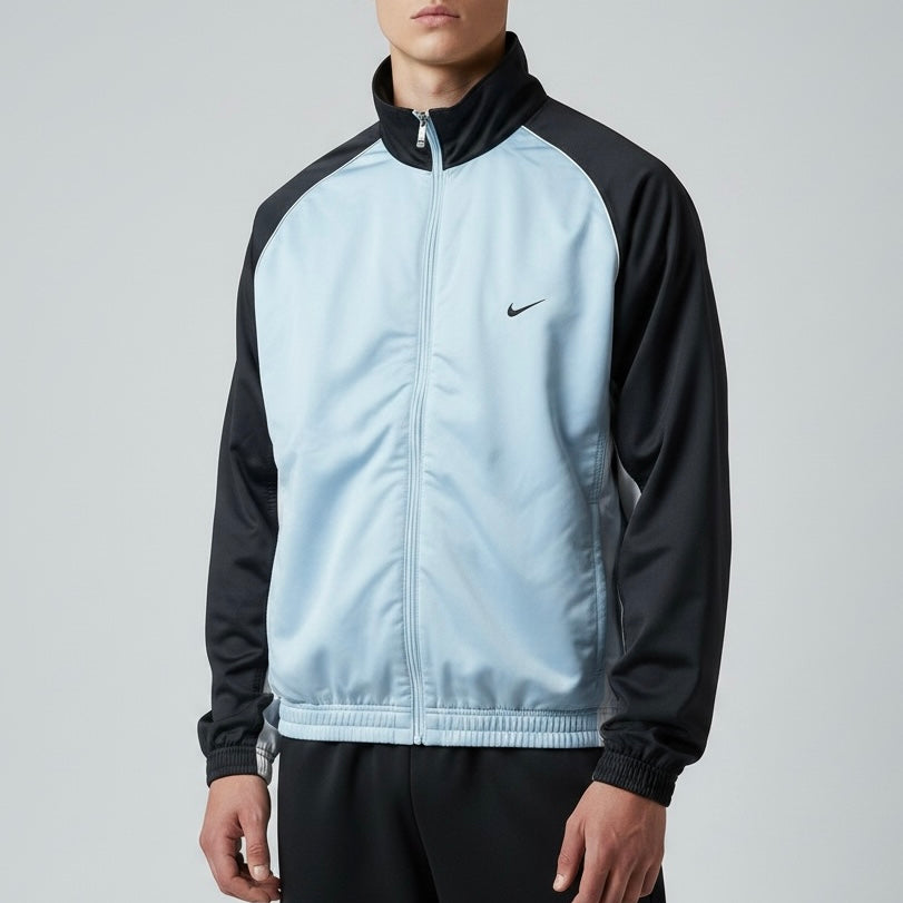 SUPER RARE 2000s Nike Track Jacket Baby Blue - (L)