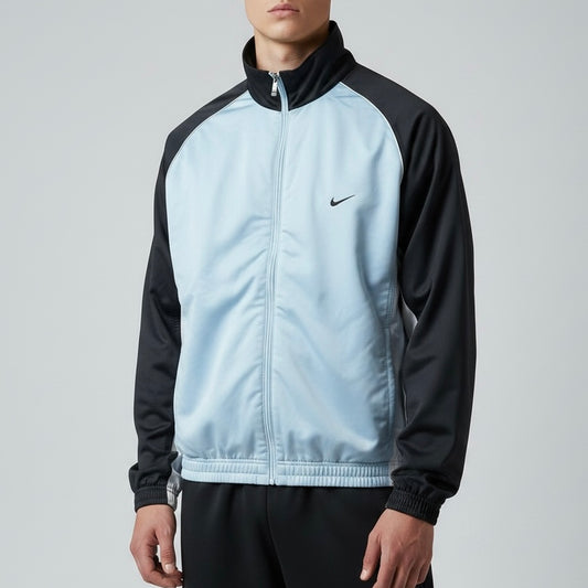 SUPER RARE 2000s Nike Track Jacket Baby Blue - (L)