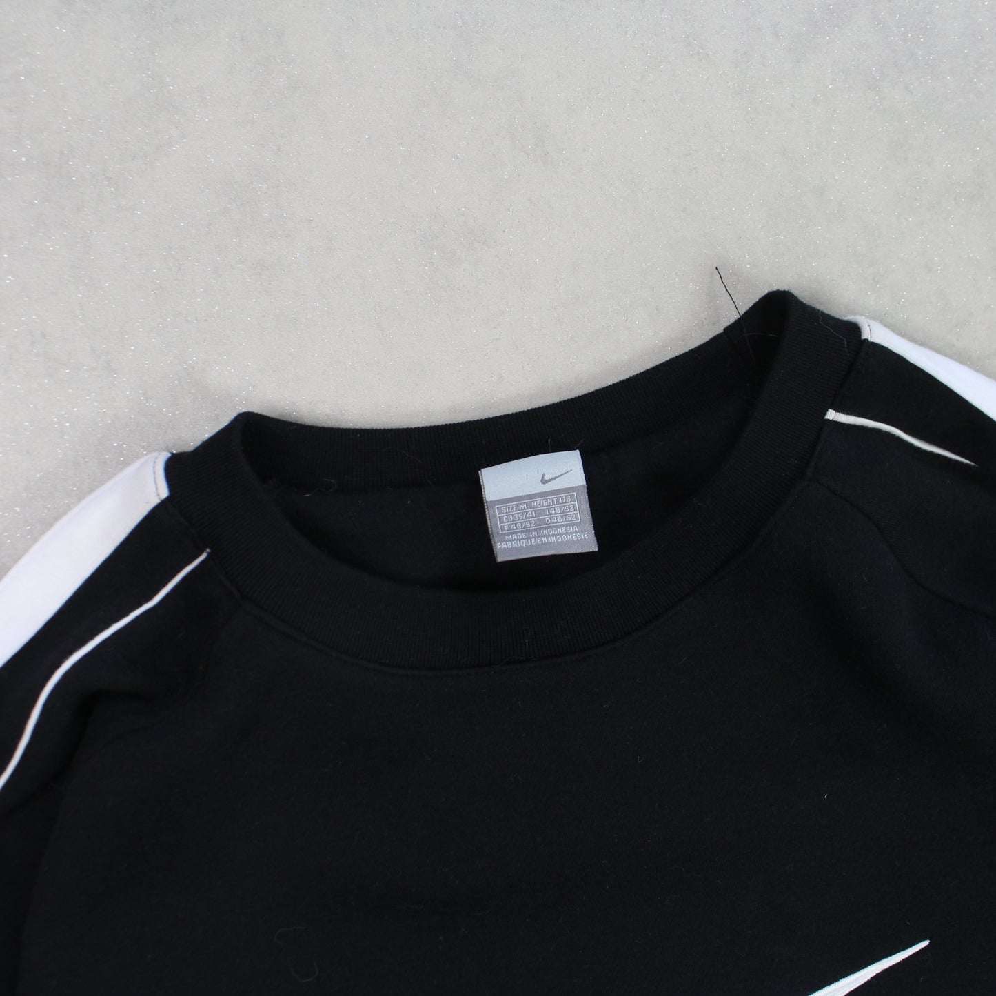 RARE Vintage 00s Nike Swoosh Sweatshirt Black - (L)