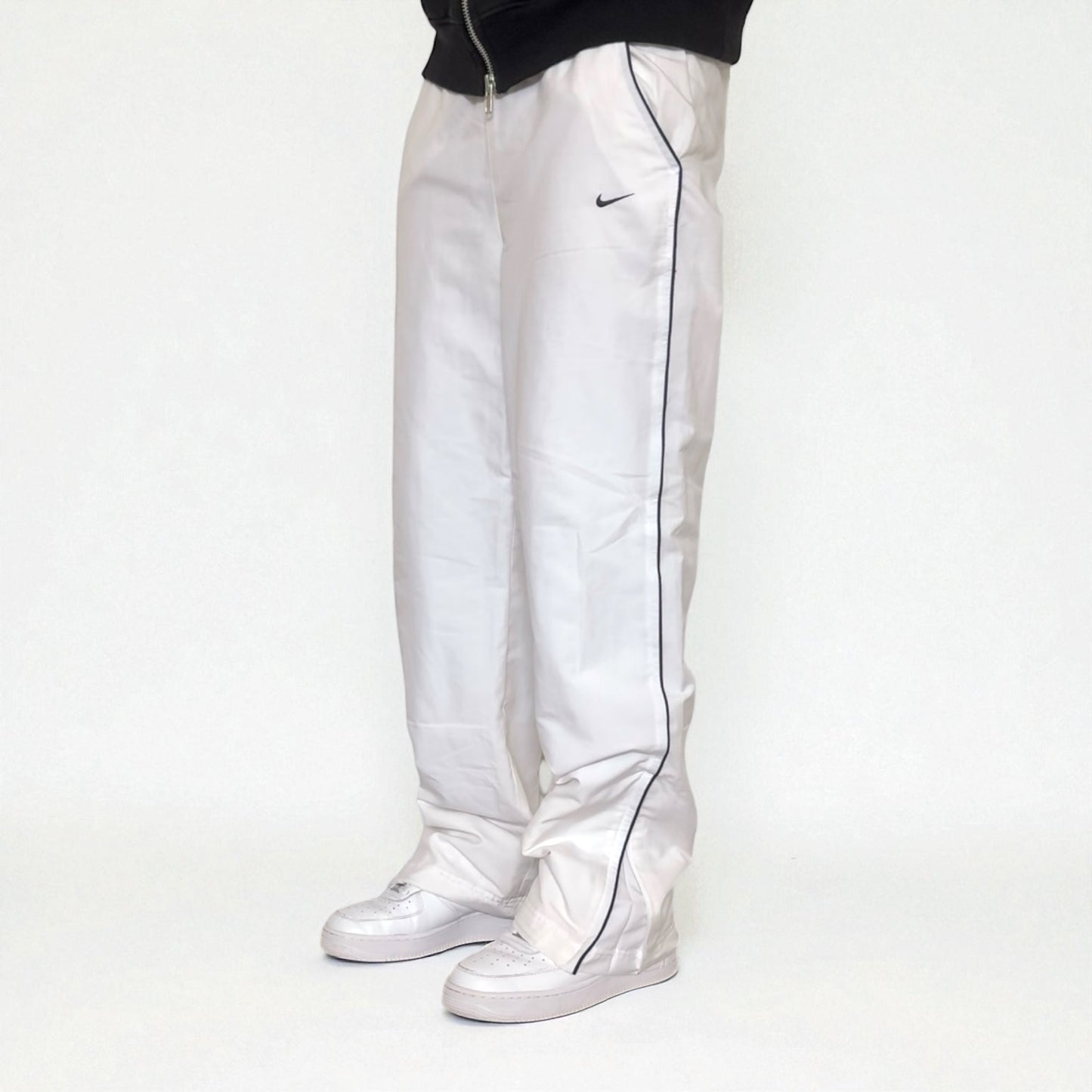 SUPER RARE 2000s Nike Trackpants White - (M)