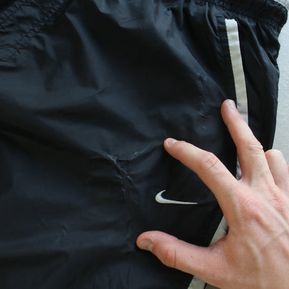 SUPER RARE 2000s Nike Air Max Trackpants Black - (L)