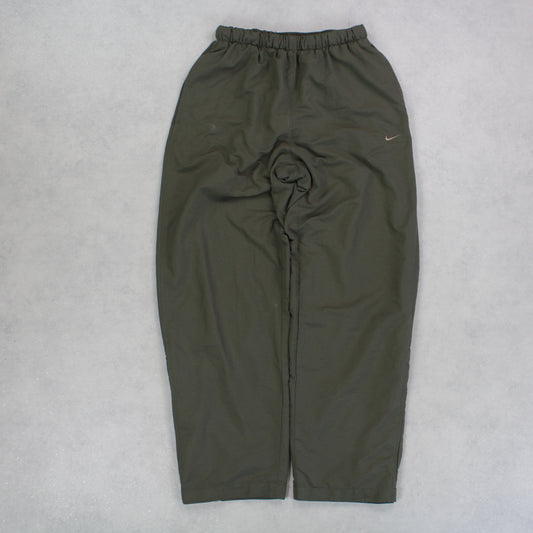 RARE 00s Nike Trackpants Green - (S)