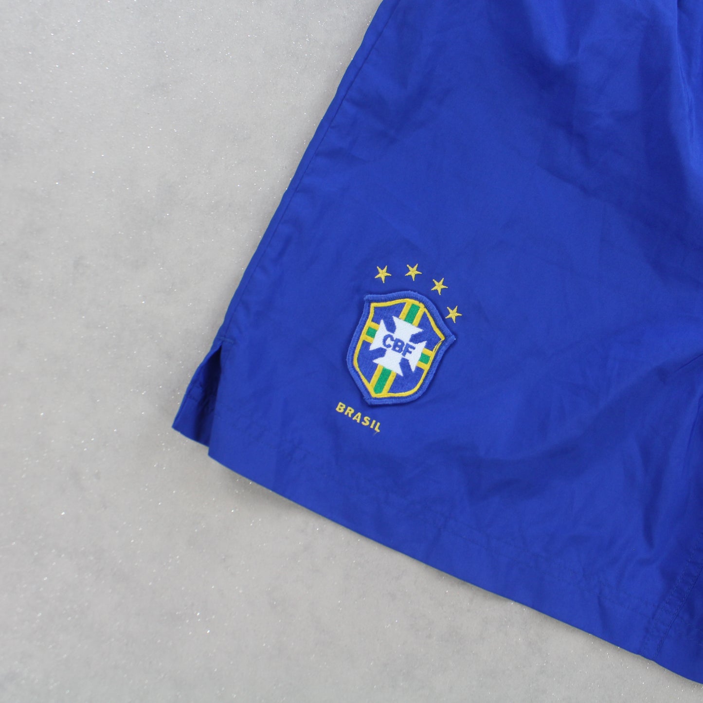 RARE 90s Nike Brazil Shorts Blue - (S)