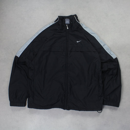 RARE 2000s Nike Track Jacket Black - (L)