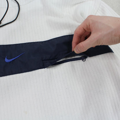 SUPER RARE 1990s Nike Hoodie Cream - (S)