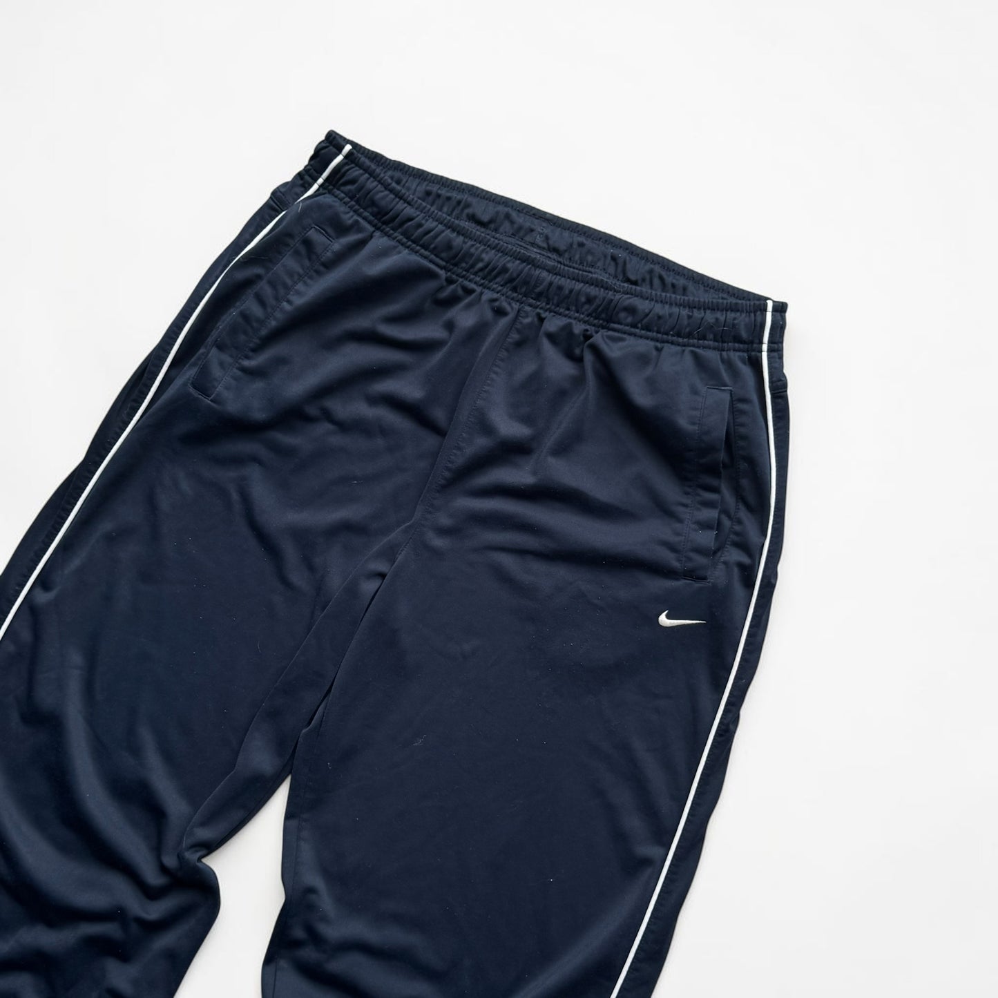 2000s Baggy Nike Trackpants Navy - (L)