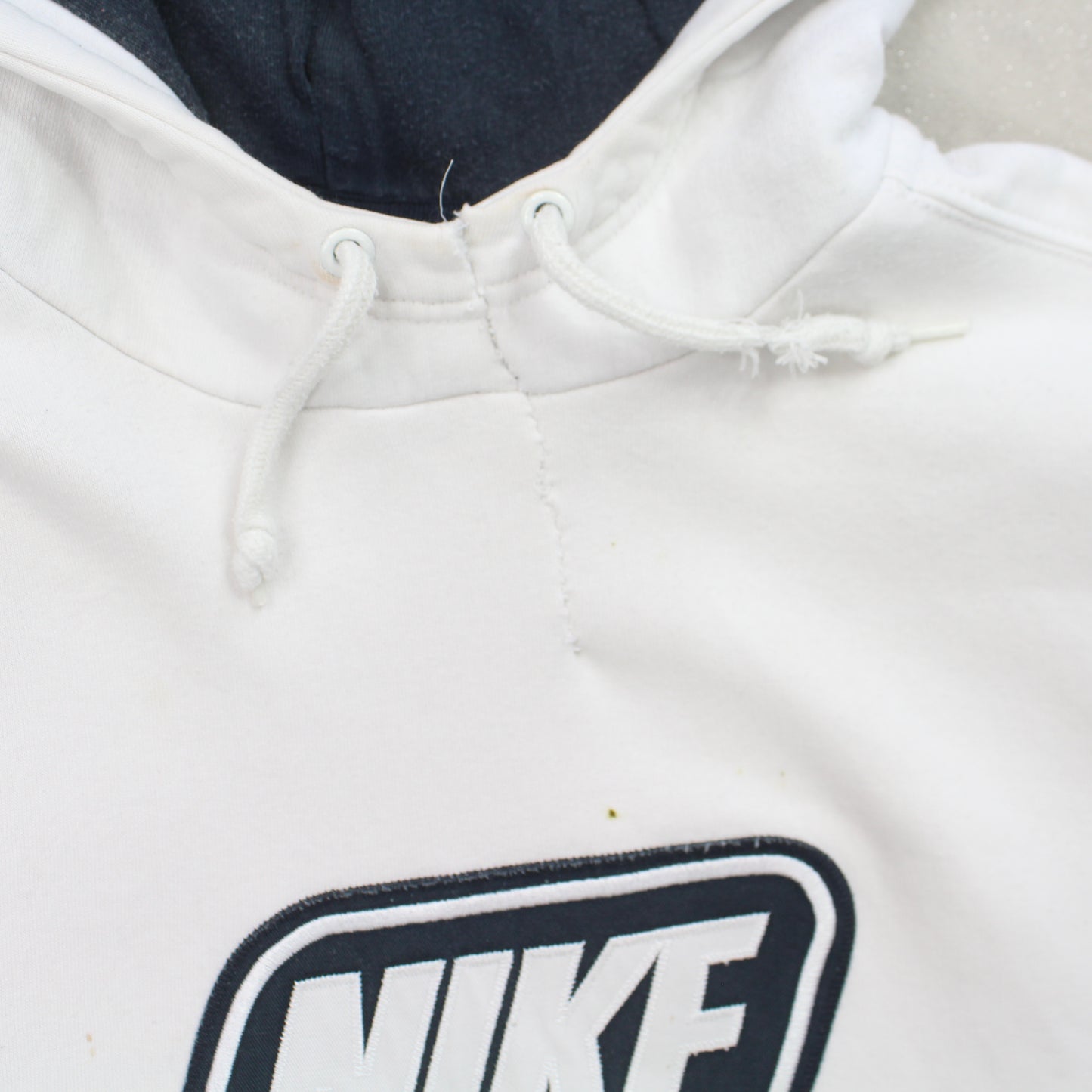 SUPER RARE Vintage 00s Nike Spell Out Hoodie White - (M)