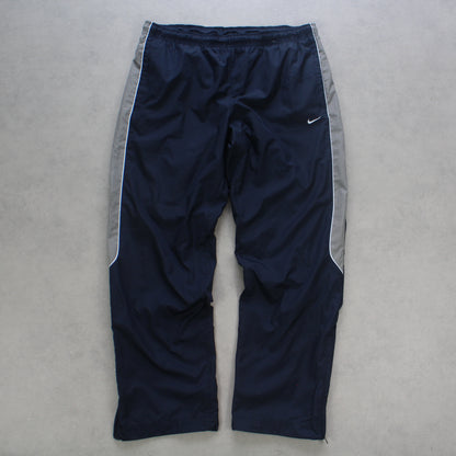 SELTENE Baggy-Trainingshose von Nike aus den 2000ern, Marineblau – (L)