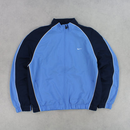 RARE 00s Nike Track Jacket Blue - (M)