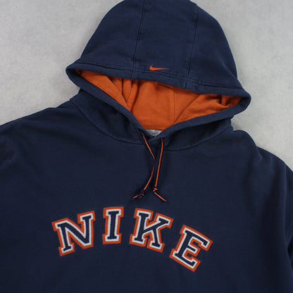 SUPER RARE 00s Nike Hoodie Navy - (XL)