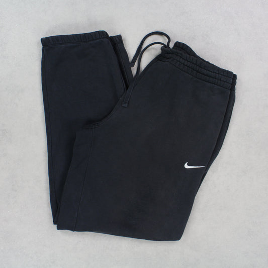 RARE Vintage 00s Nike Jogger Pants Black - (XXL)
