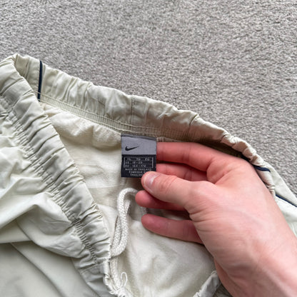 RARE 2000s Nike Trackpants Cream - (S)