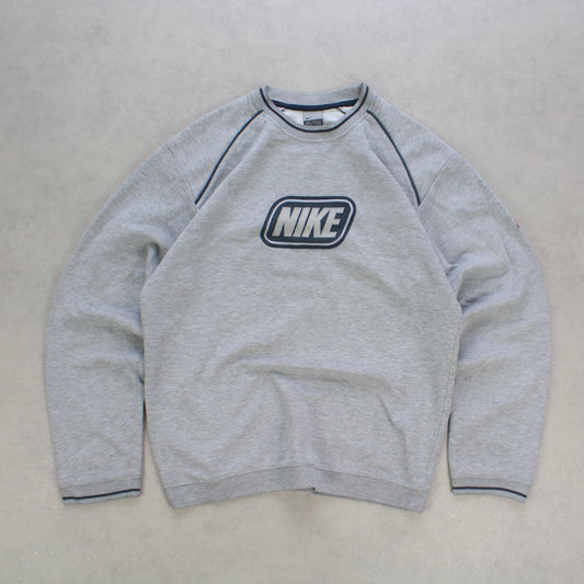 RARE 2000s Nike Sweatshirt Grey - (M)