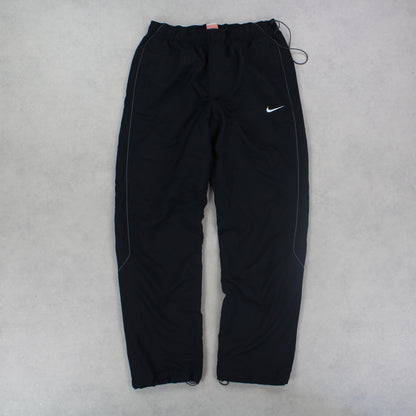 RARE 00s Nike Air Trackpants Black - (M)